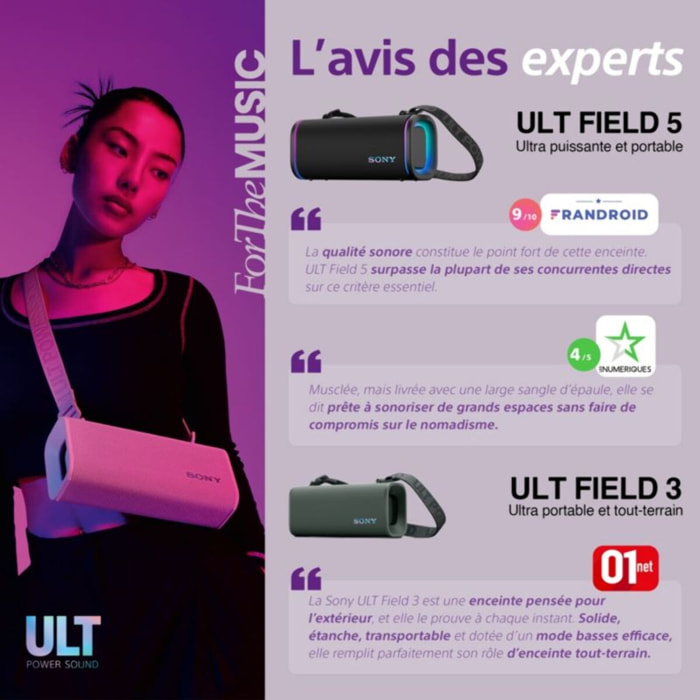 Enceinte portable SONY ULT FIELD 5 Noire
