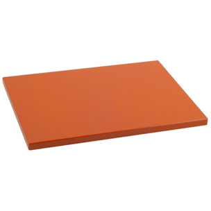 Metaltex Tabla Profesional Cocina 38x28x1.5 Color Mandarina. Polietileno