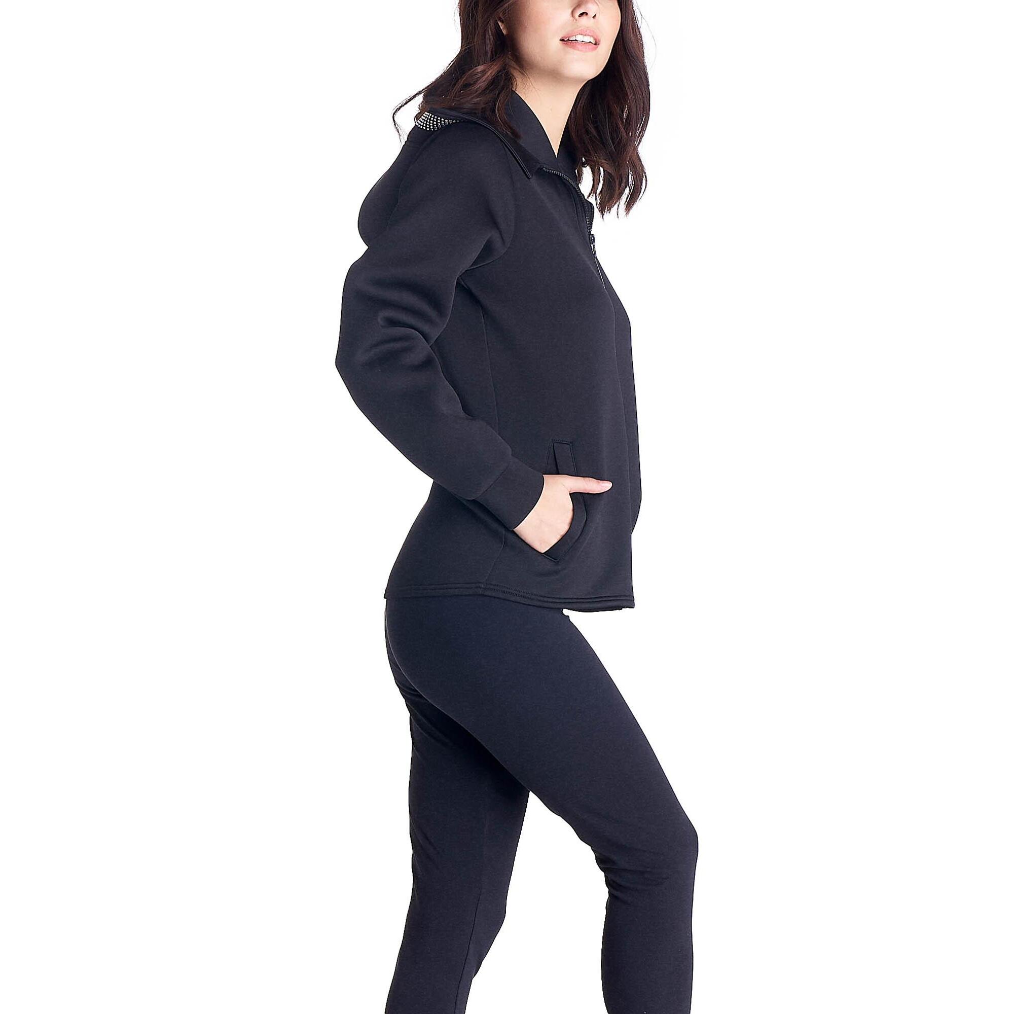 Shine On sudadera con capucha de neopreno para mujer