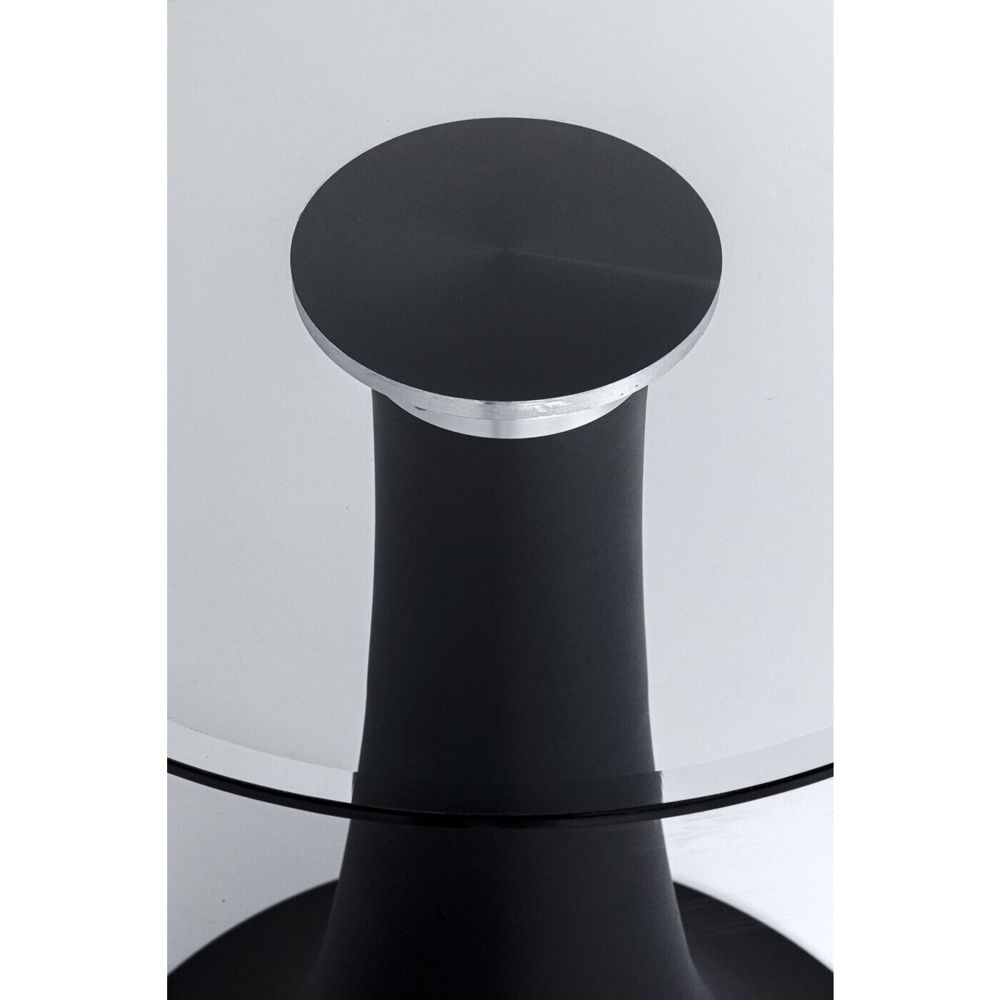 Table Grande Possibilita noire et verre fumé Kare Design