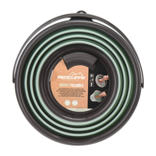 Well home cubo plegable 10l verde claro