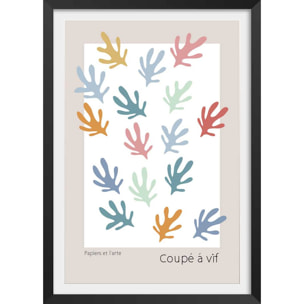 Affiche  papiers et l'arte Affiche + cadre en bois - Noir