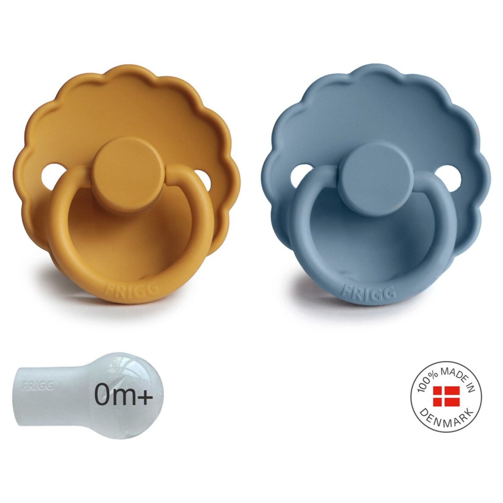 Frigg Pack 2 Chupetes Block Silicona Daisy