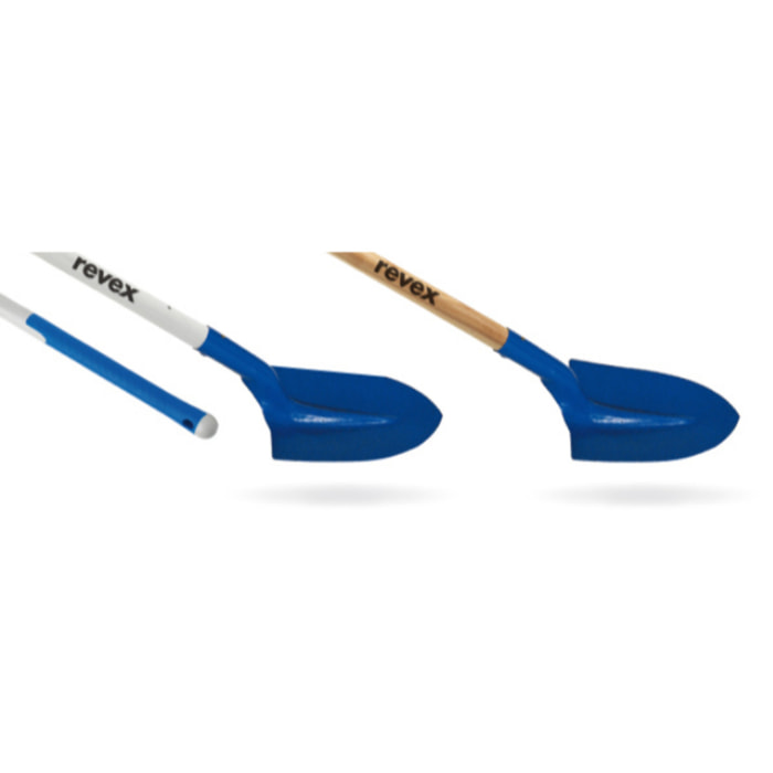 Pelle ronde Col de cygne 270 mm REVEX - Sans manche - 050021