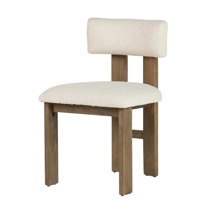 Silla Madera Fresno Blanca 48x53x78 Cm