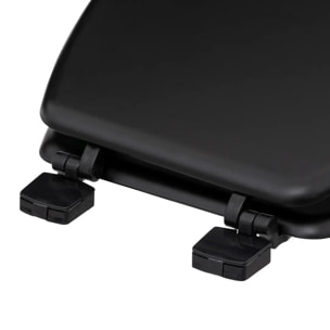 Abattant WC "Colorama" noir en bois laqué