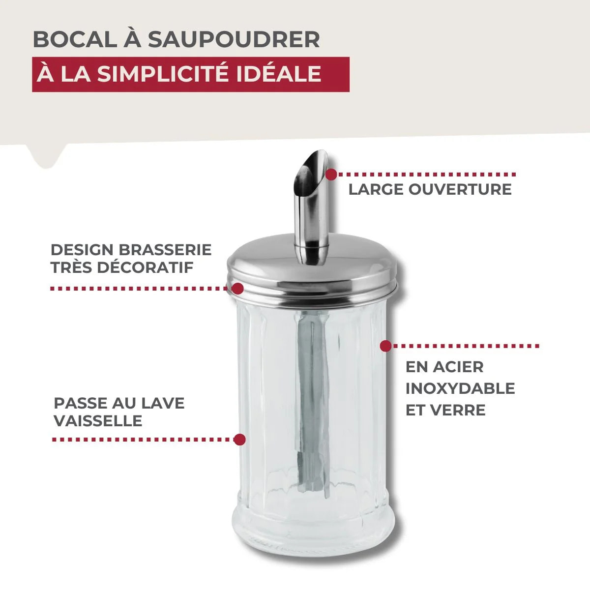 Doseur à sucre 350 ml Bistro Fackelmann