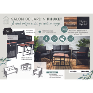 Salon De Jardin Phuket 5 Pcs