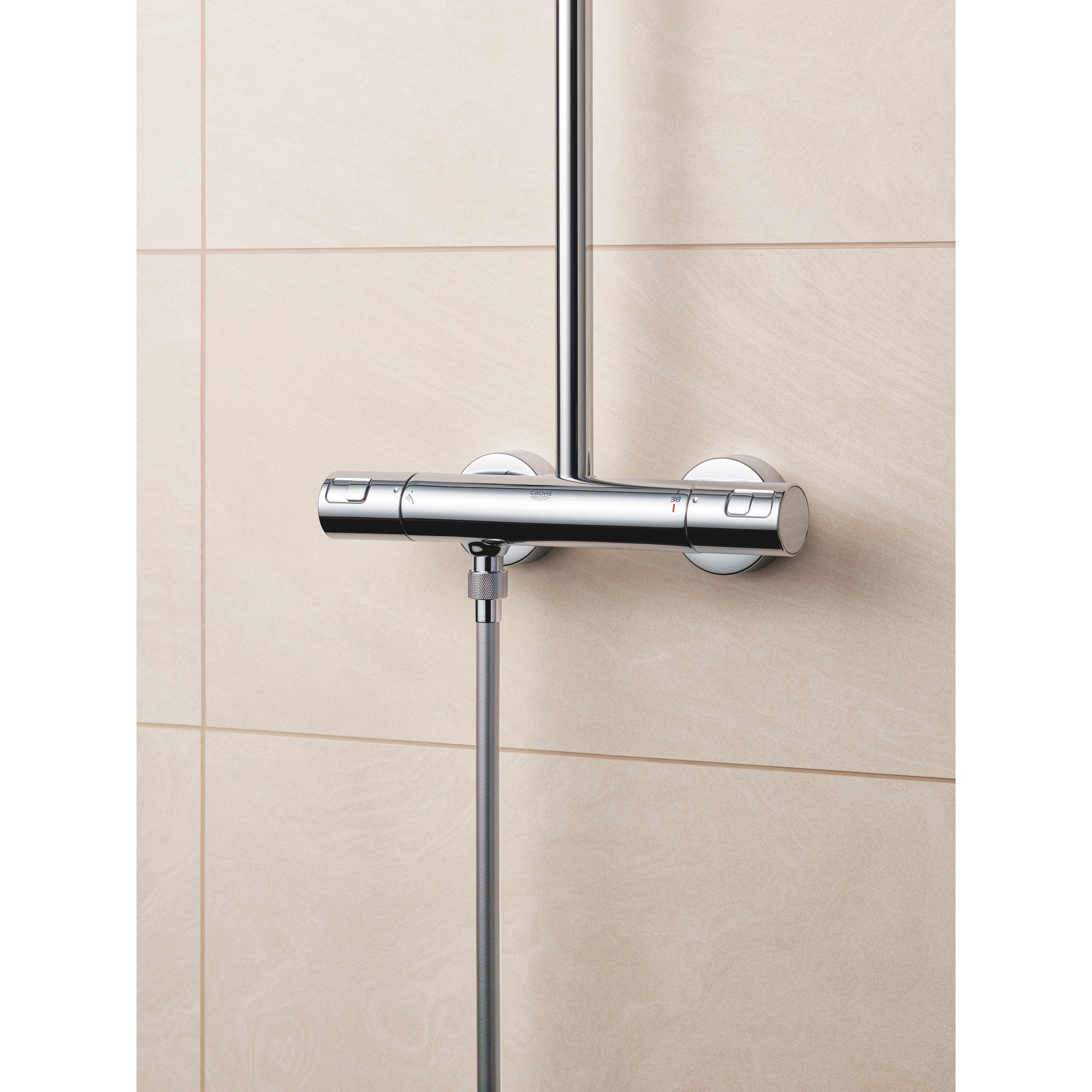 GROHE Vitalio Start System 250 Cube Colonne de douche avec mitigeur thermostatique 26696000