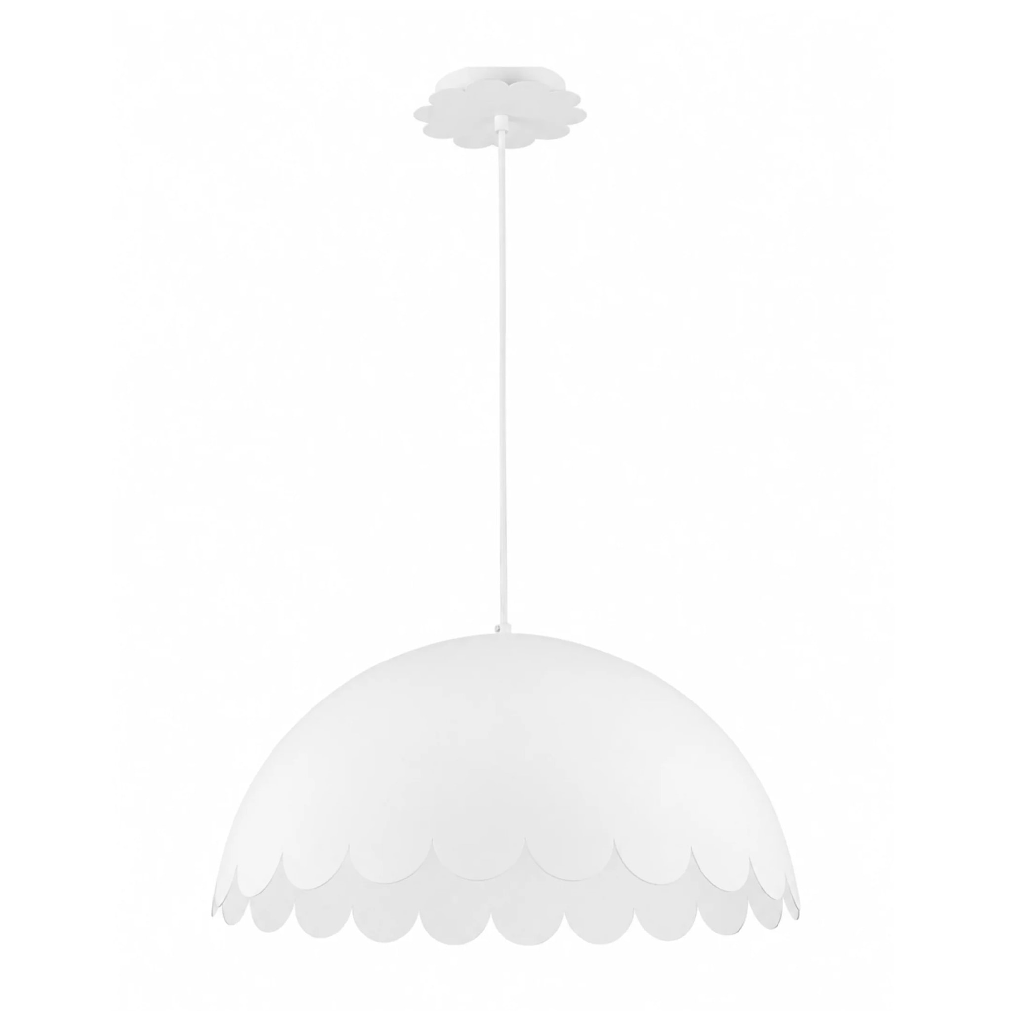 Suspension en métal blanc D50 cm - Flow