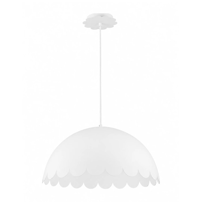 Suspension en métal blanc D50 cm - Flow