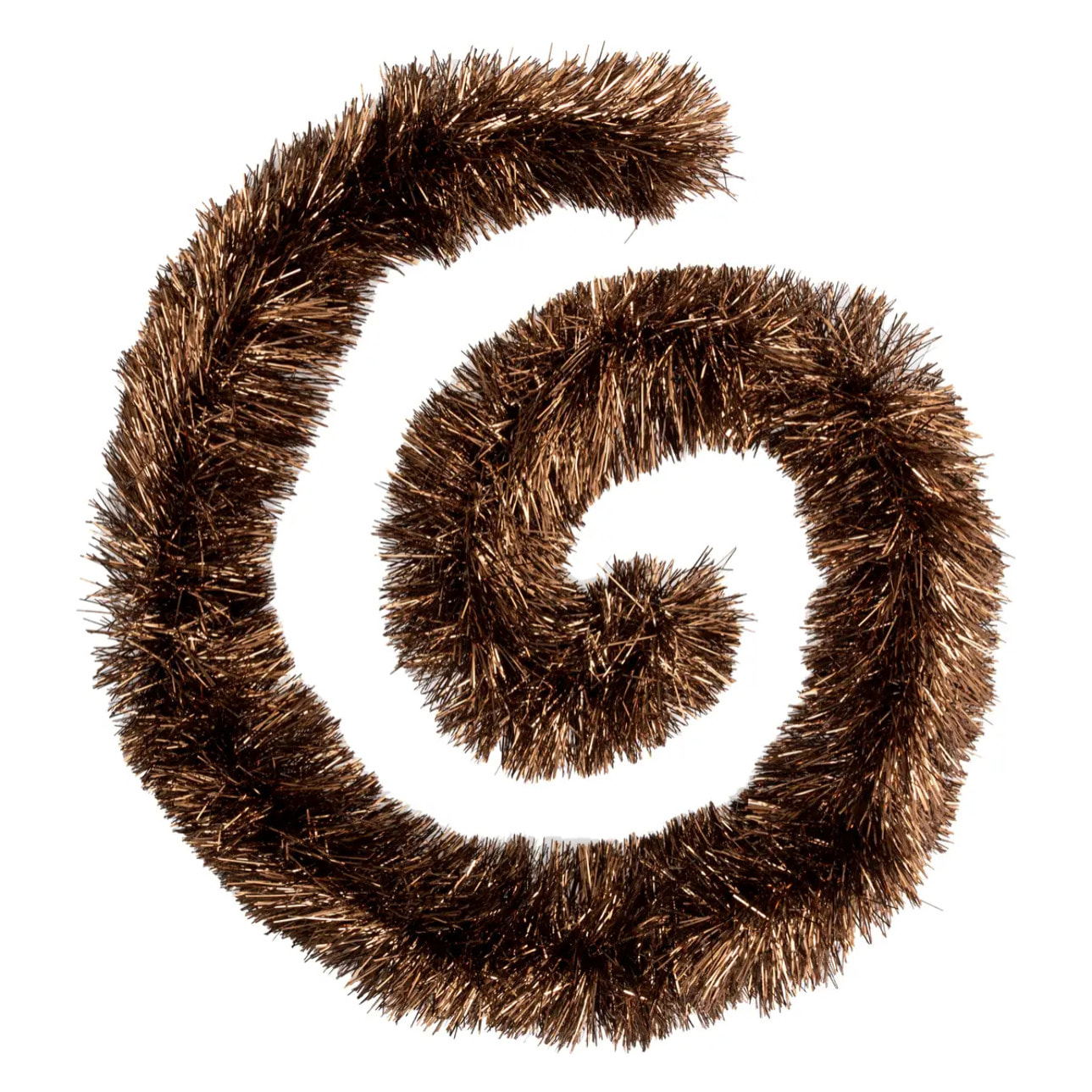 Guirlande de noël "Boa" brin fin bronze 150x8x2m