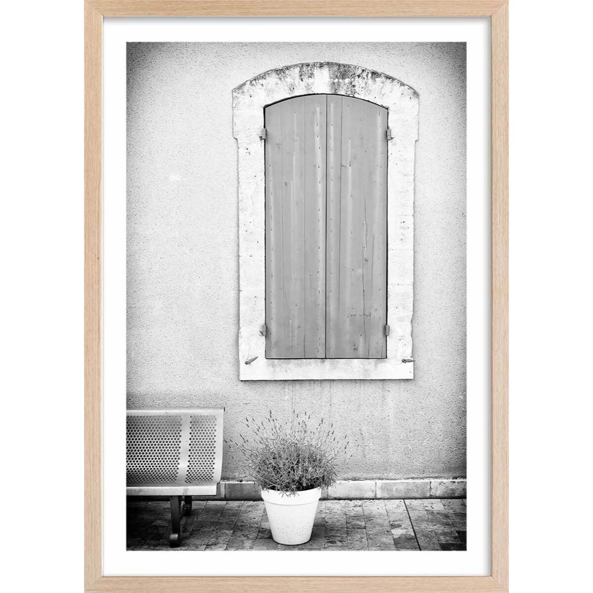 Affiche photo ma provence Affiche + cadre en bois - Chêne