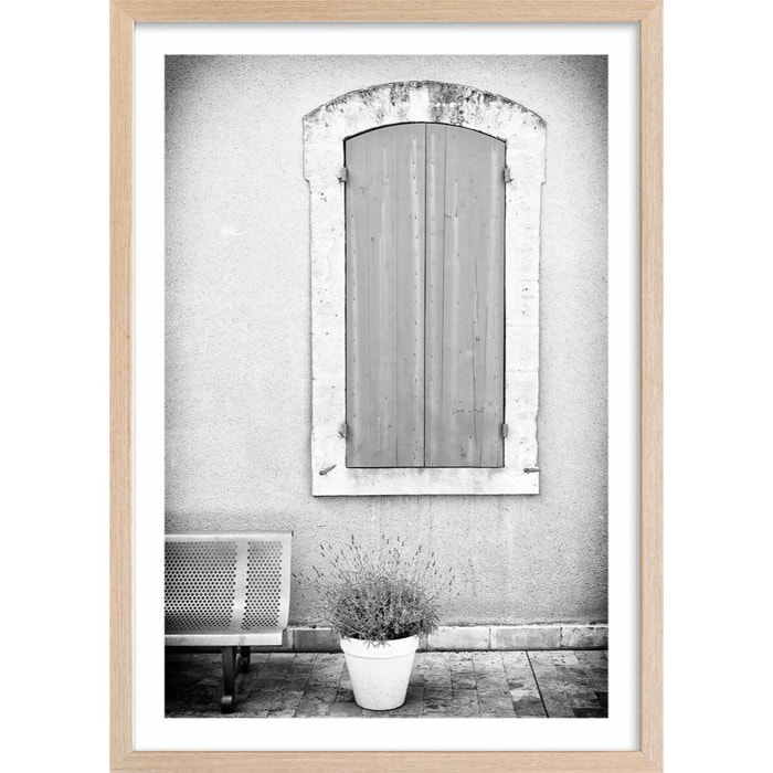 Affiche photo ma provence Affiche + cadre en bois - Chêne