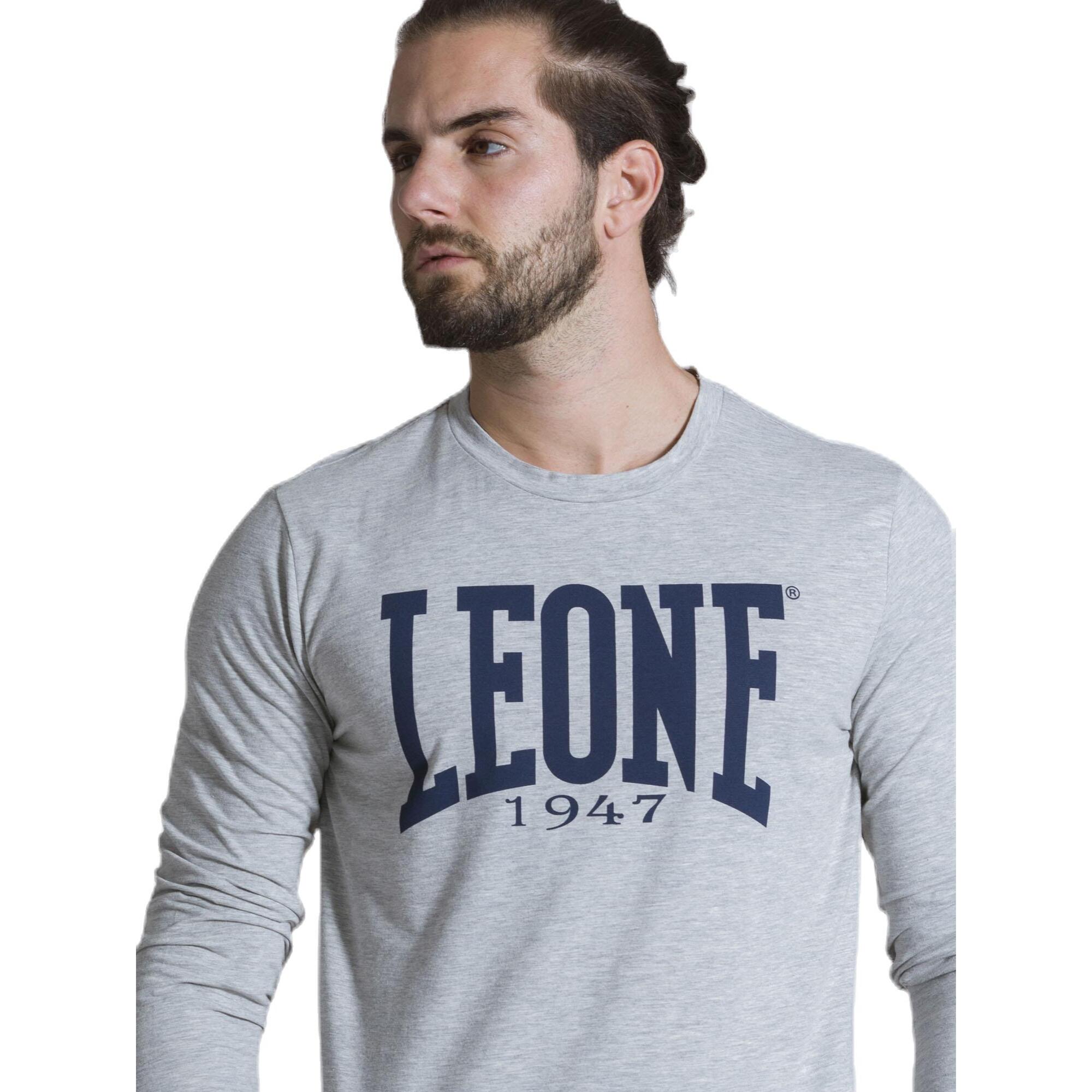 Camiseta de hombre Leone Basic de algodón de manga larga