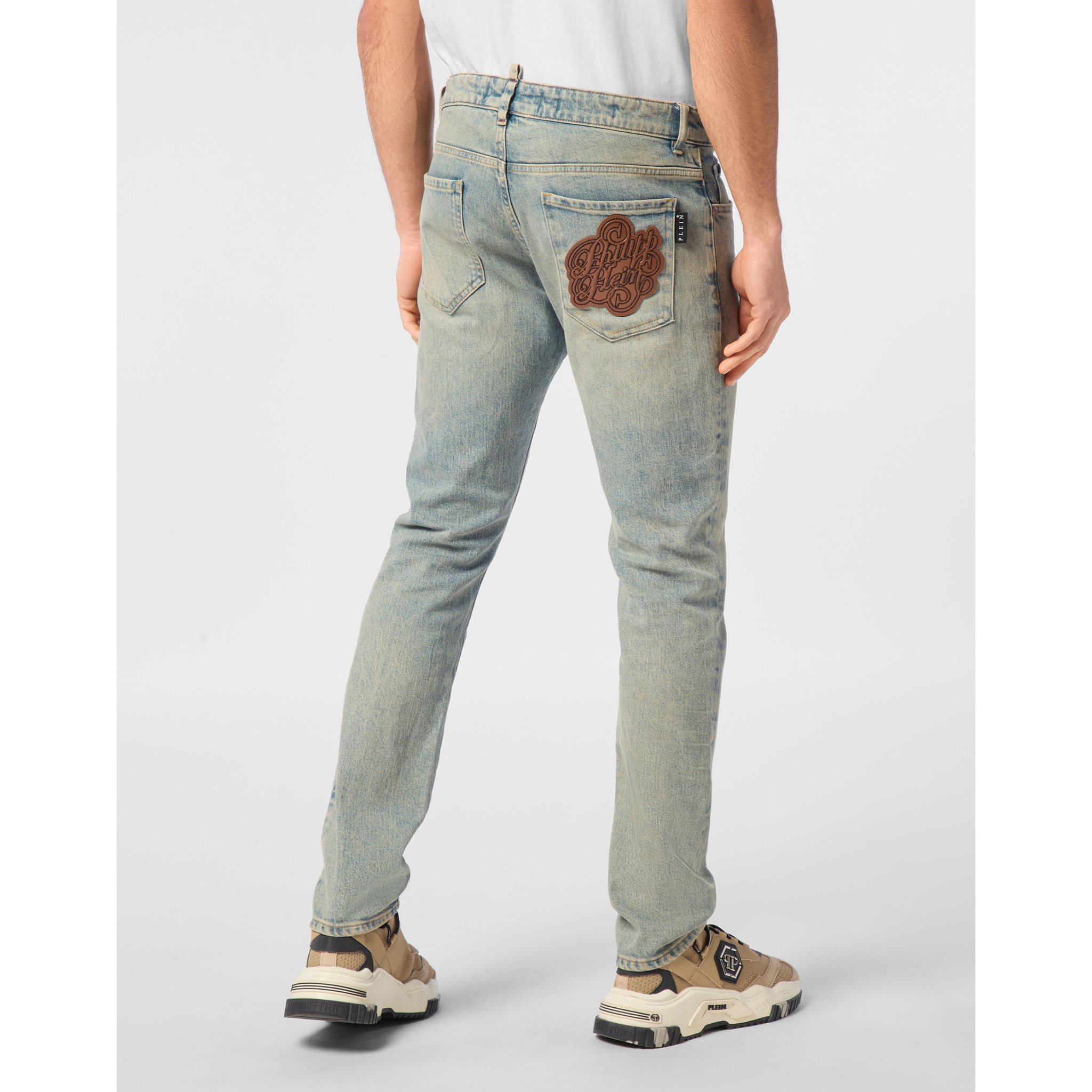 PHILIPP PLEIN Vaqueros de corte recto SIGNATURE