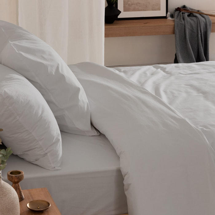 Drap housse percale coton 79 cm/2 perle