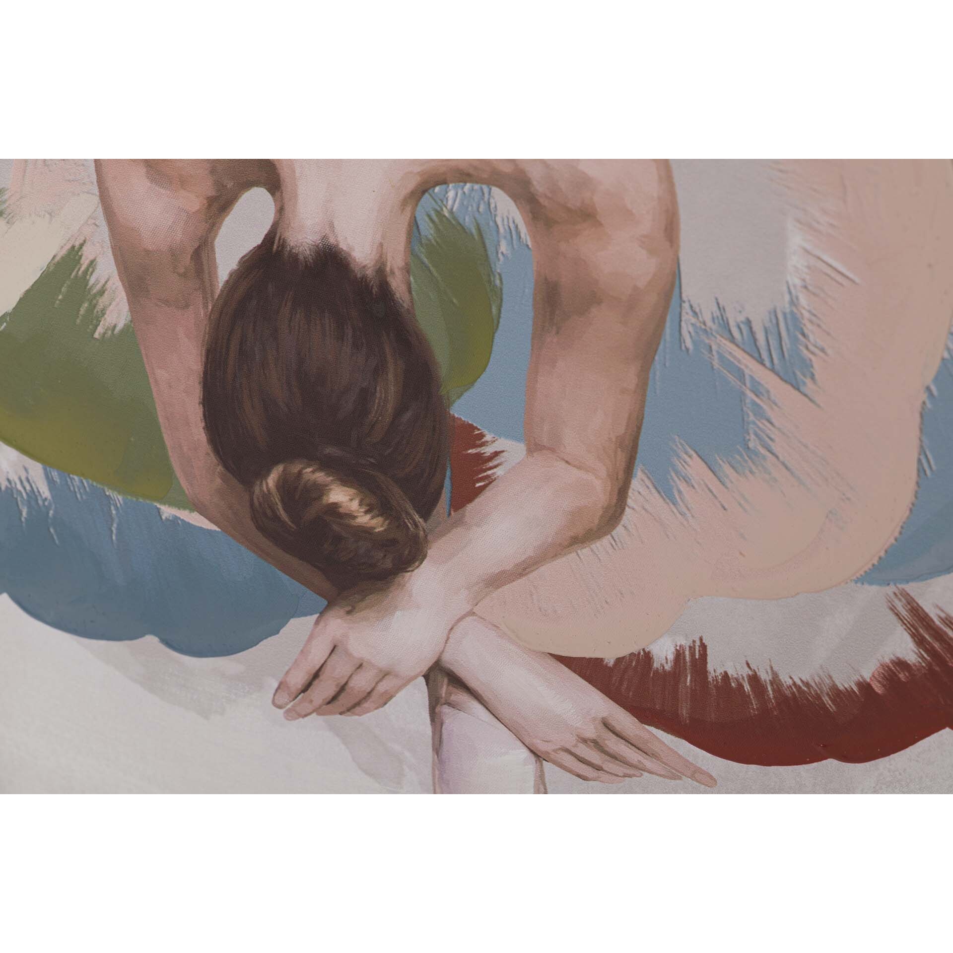 Cuadro Bailarina 80% Pintado A Mano 80x4x80 Cm