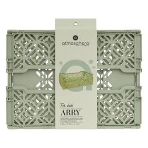 Cagette pliante "Arry" vert clair 40x30x15cm
