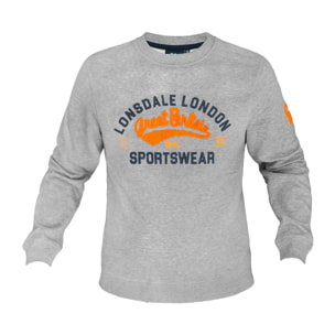 Felpa Uomo LONSDALE Cotone Felpato Girogola