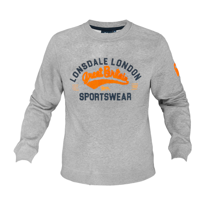 Felpa Uomo LONSDALE Cotone Felpato Girogola