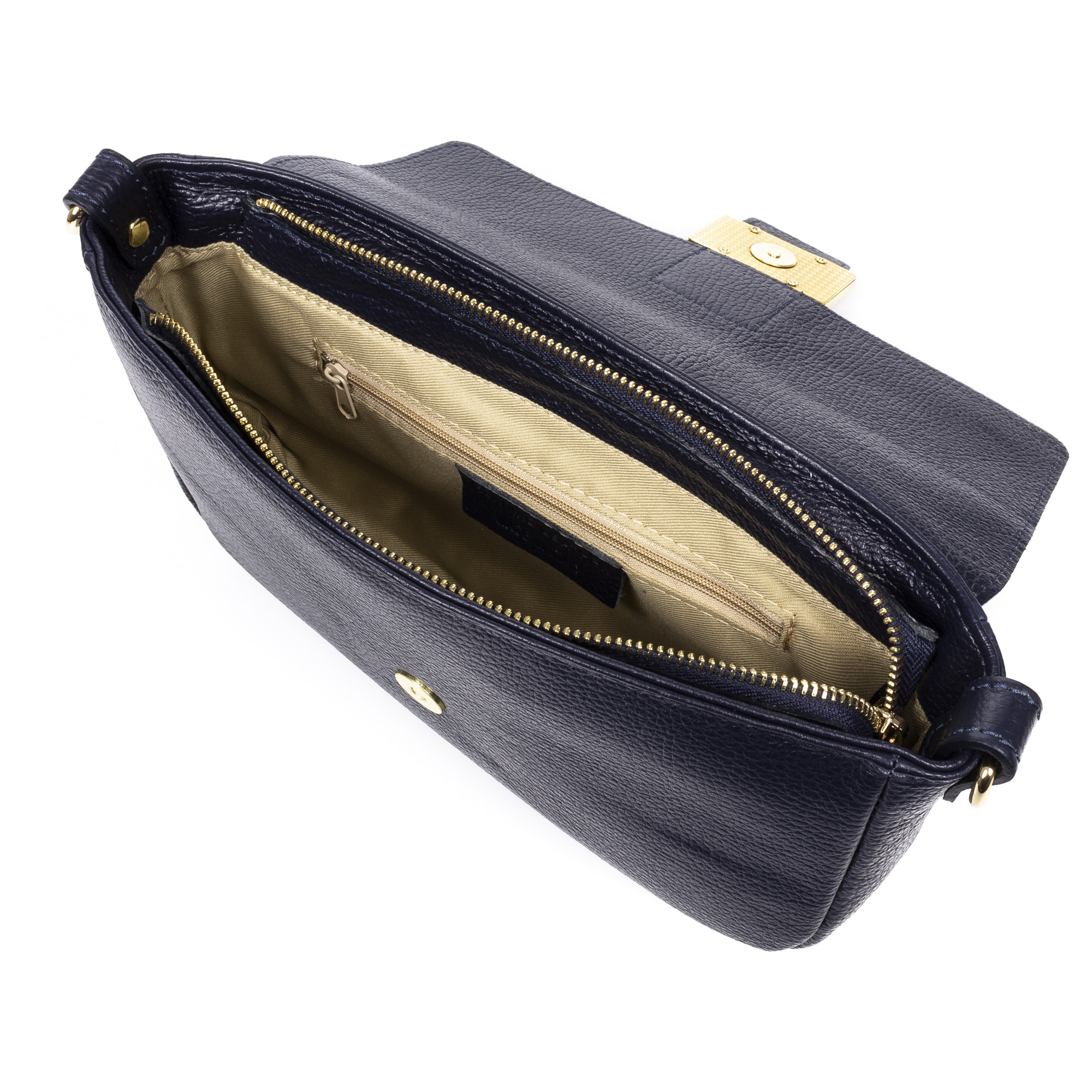 Alluvioni bolso de mano y bolso bandolera mujer. Piel auténtica acabado Dollaro.