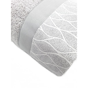 Set Spugna VENTOTENE 2 Pezzi: Viso+Ospite - Grigio - 450 gr/m² - Puro Cotone
