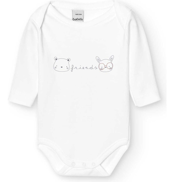 Body bebé manga larga cuello americano friends