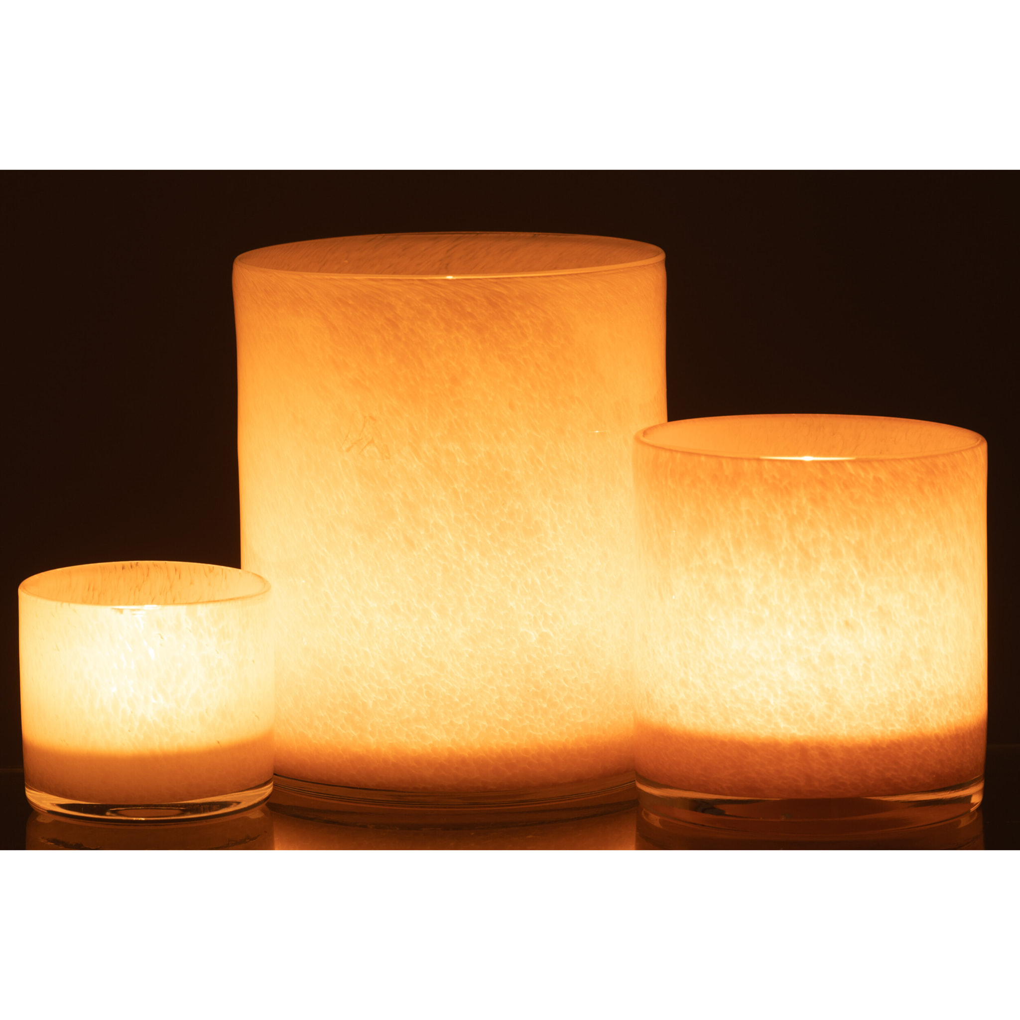 J-Line photophore Jade - verre - rose - large