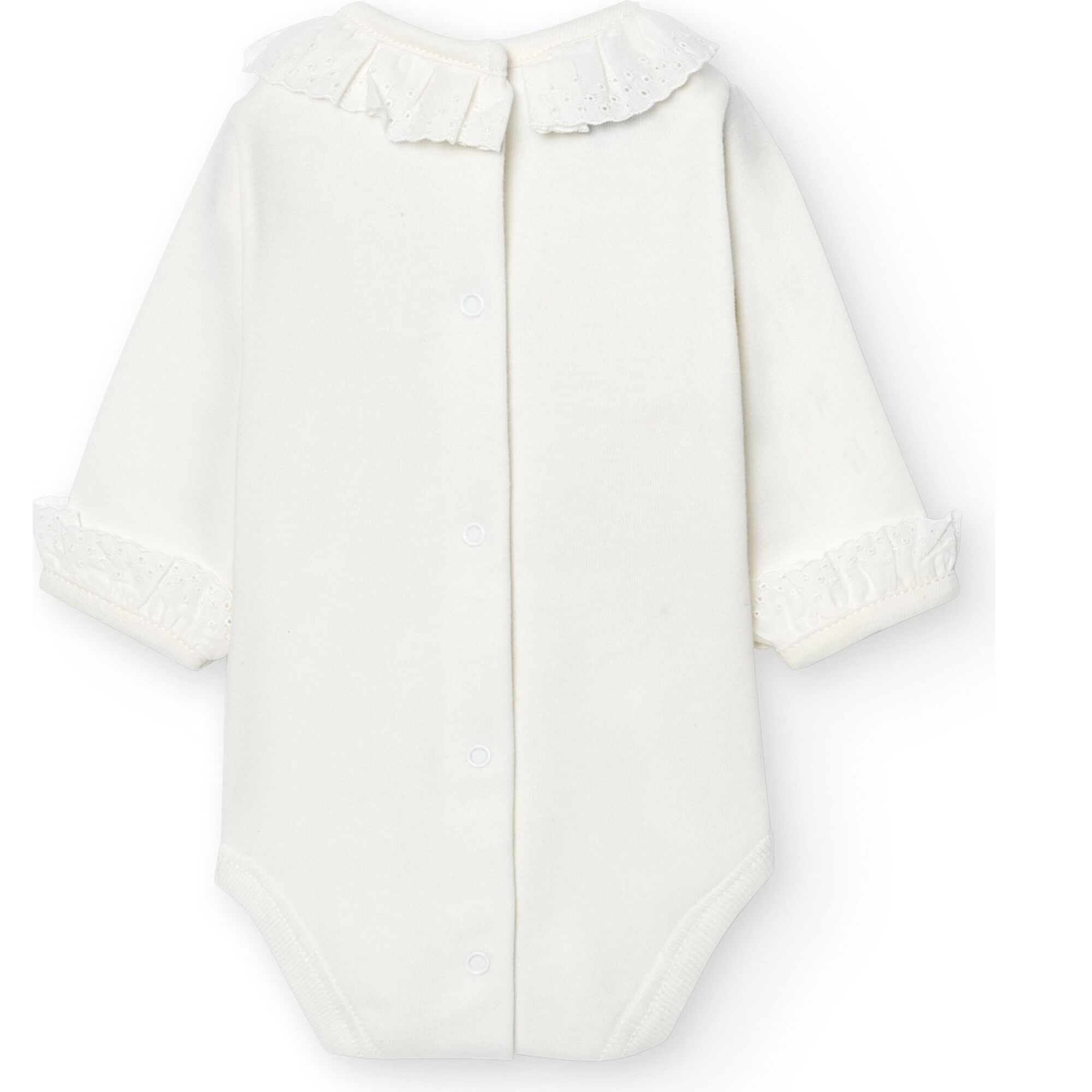 Body bebé manga larga cuello batista