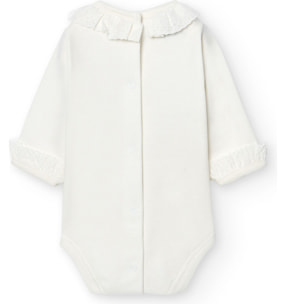 Body bebé manga larga cuello batista