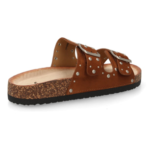 Sandalia bio mujer cómoda con tachuelas