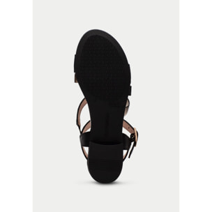 Sandalia Plana Lena Negro 2,5 cm