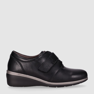 Zapatos de Piel - Negro - Tacón: 3 cm