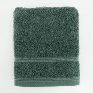 Serviette de toilette - Grand Bain Gris vert - 350g/m²