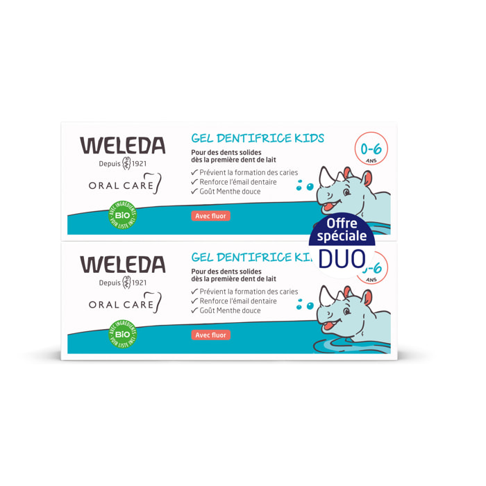 WELEDA - Duo Gel dentifrice Kids - 2x50ml