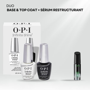 Repair Mode - Sérum Restructurant pour les Ongles fragiles, endommagés - 9ml Infinite Shine - Base et Top Coat Duo Pack 30ml