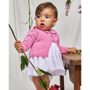 CHAQUETA VOLANTE ROSA FUCSIA