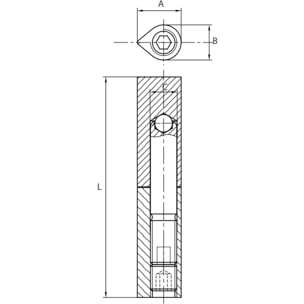 Paumelle à souder à bille SOUDAROC TORBEL - Réglable - 160 mm - SREG160