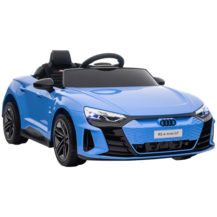 Véhicule électrique enfant Audi RS e-tron GT V. max. 5 Km/h télécommande effets sonores + lumineux bleu