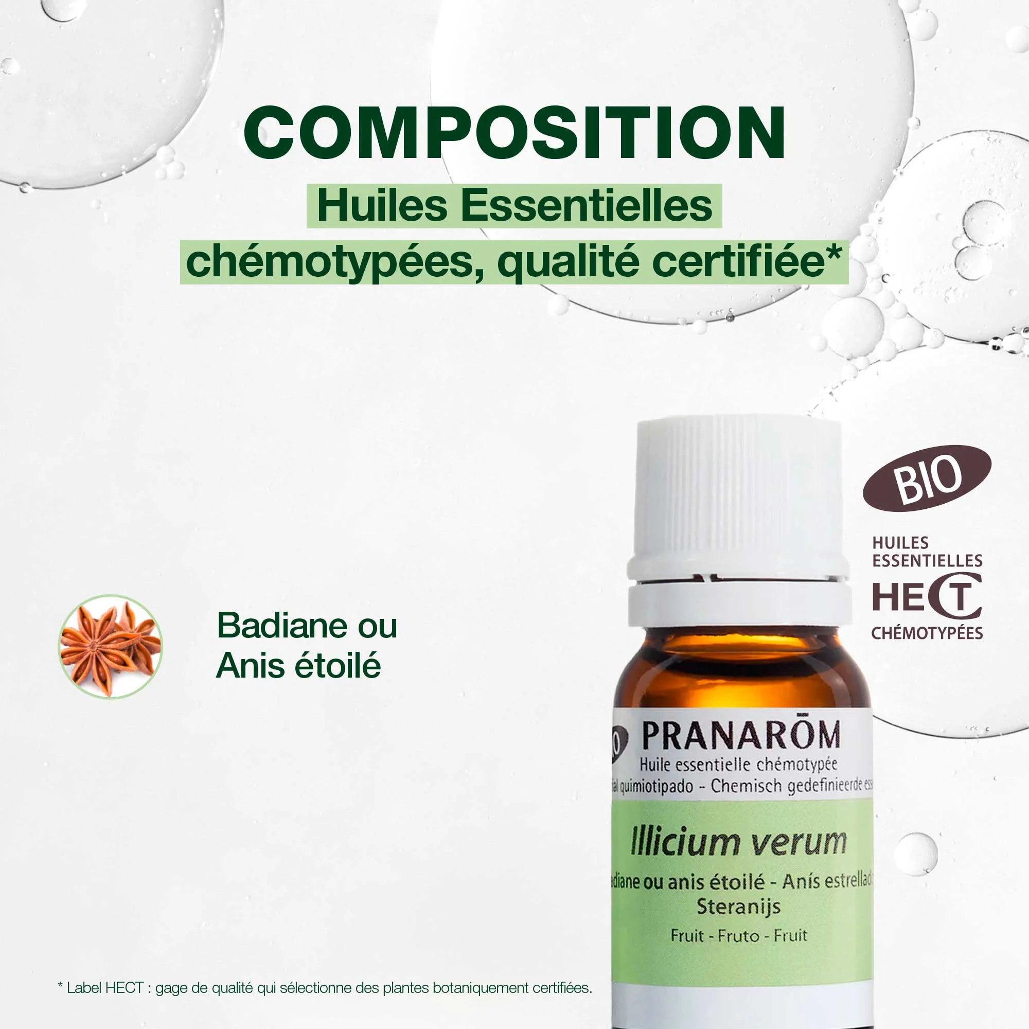 Pranarom - Huile Essentielle de Badiane ou Anis étoilé - Bio - 10 ml
