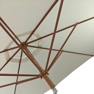 Parasol droit HAPUNA rond -