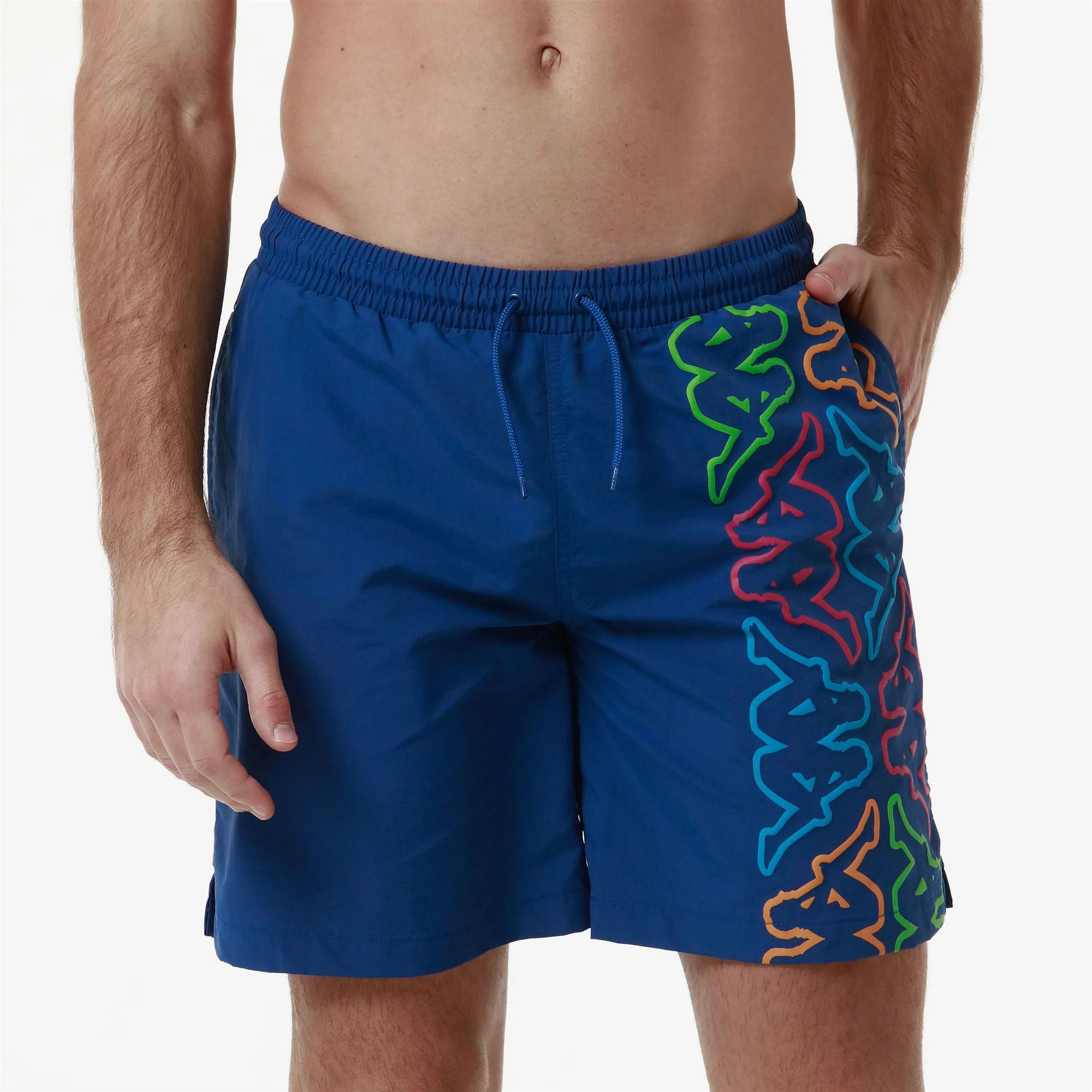 Kappa - Costumi da Bagno Uomo Blu - Logo Fokiko