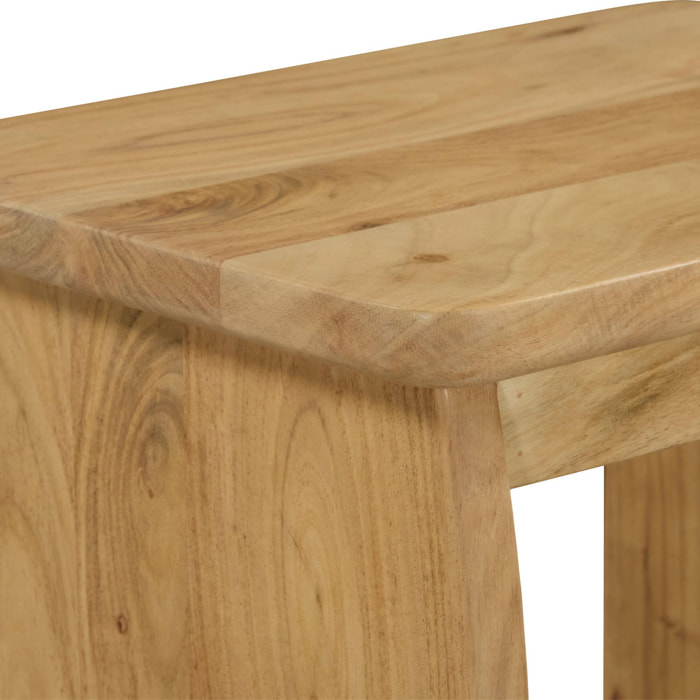Table de chevet, table d'appoint exotique bois d'acacia  ASHA