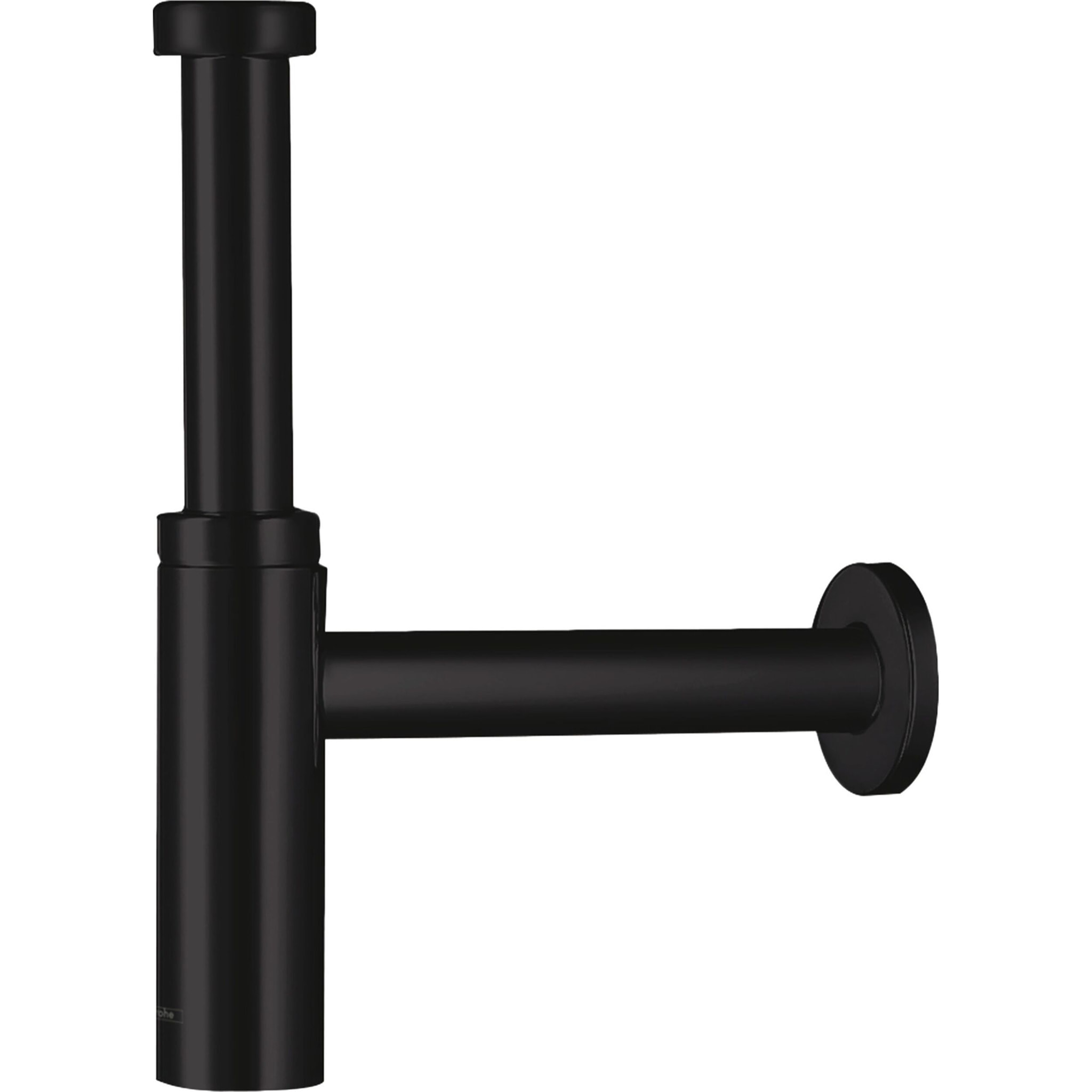 Siphon design Lavabo Flowstar S, Noir mat