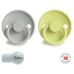 Frigg Pack 2 Chupetes Block Silicona Rope