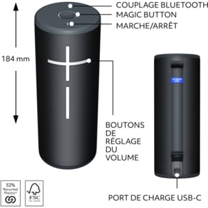 Enceinte portable ULTIMATE EARS Boom 4 Noir