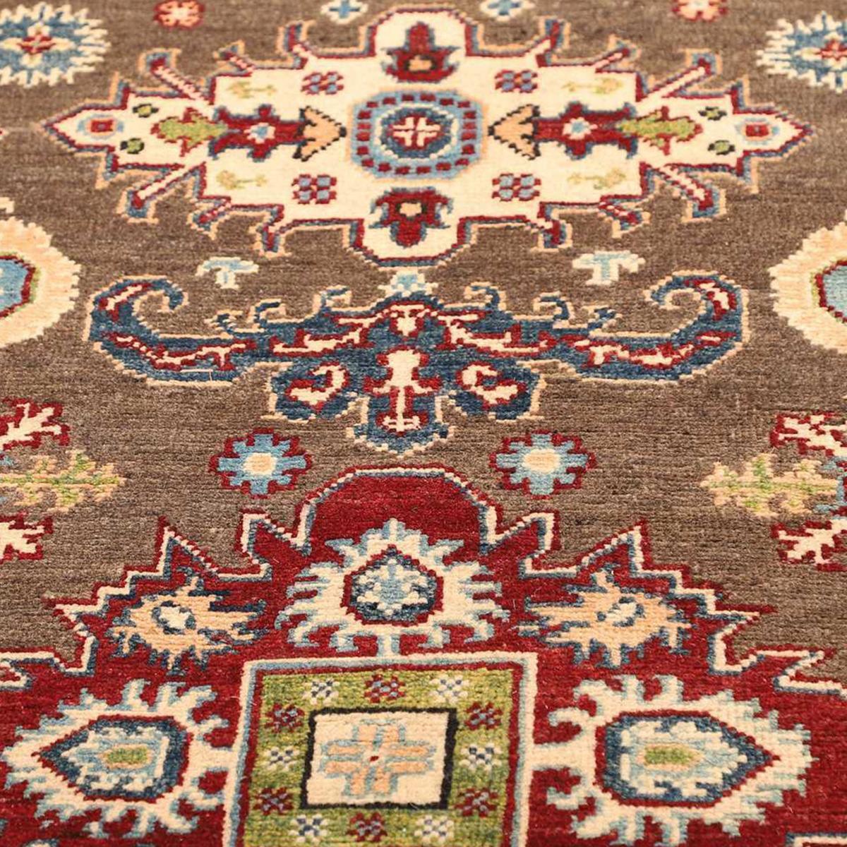 Tapis salon géométrique, noué main en laine, IROSERE