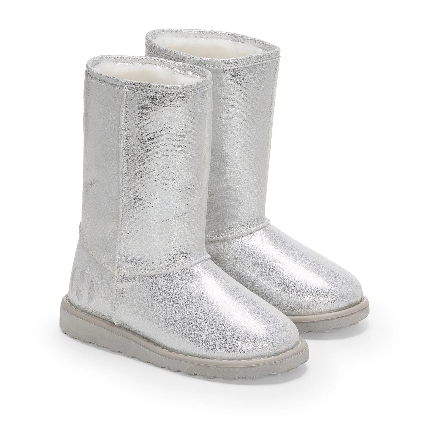 Superga - Botas Niña Gris - 4035 Microfiber Lame