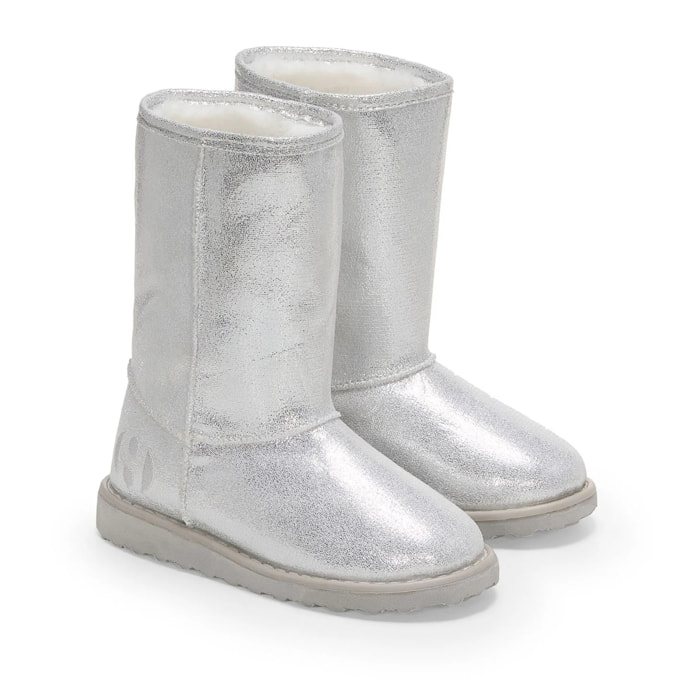 Superga - Botas Niña Gris - 4035 Microfiber Lame